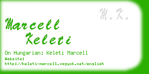 marcell keleti business card